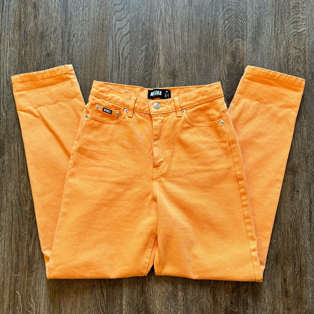 Minga London Orange Straight Leg Jeans